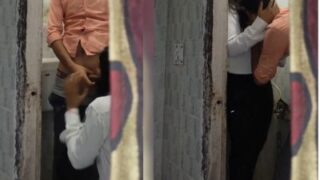 A freshman’s secret bathroom rendezvous leaves her breathless