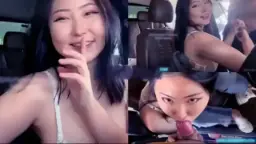 Cici Menggoda dengan Sepong di Dalam Mobil