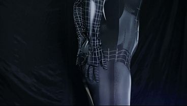 Cosplayer Spiderman Terguncang Orgasme, Basahnya Menggoda