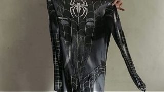 COSPLAYER SPIDER-WOMAN IN INTENSE INTIMATE ENCOUNTER