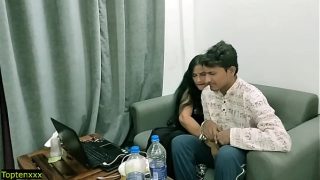 Mature Indian boss seduced by her young office assistant!