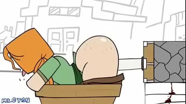 Alex levando uma baita macetada no estilo hentai