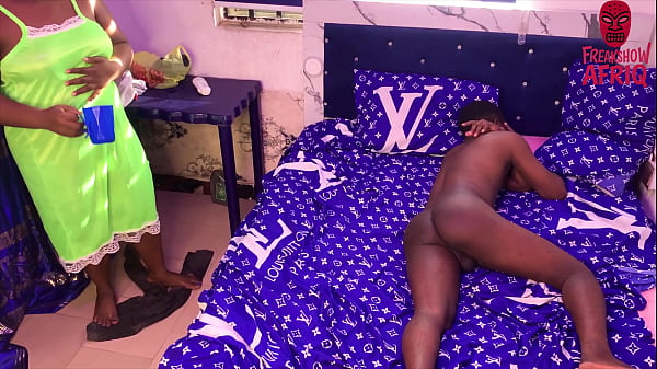 Voluptuous African Stepmother Delights in Her Naked Stepson’s Arousal, Guiding His Throbbing Manhood into Her Slick, Yearning Depths in 4K
