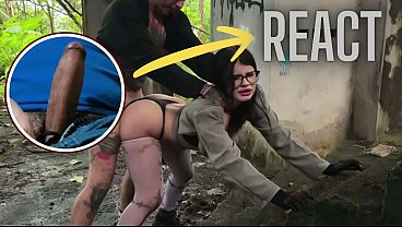 Goth Girl with Glasses Ravaged by Huge Cock and Drenched in Her Own Release
