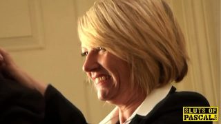 Mature Brit taken roughly by dominant male
