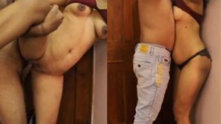 Desi aunty lets the delivery boy fill her dripping wet pussy