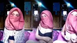 Jilbab Pink Basah Sange