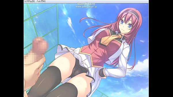 Hot anime mistress gives a slippery footjob