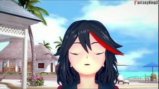 Ryuko Matoi strips down in a tiny bikini, grinding right in your POV—full, wet, and filthy on Sheer & PTRN: Fantasyking3