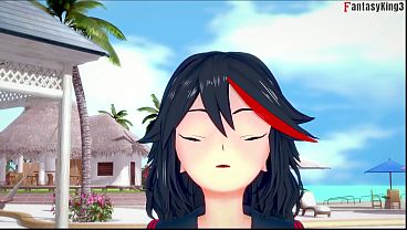 Ryuko Matoi strips down in a tiny bikini, grinding right in your POV—full, wet, and filthy on Sheer & PTRN: Fantasyking3