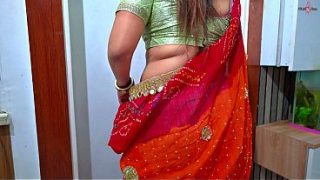 My milkman came to collect the bill, and I paid him with a hard fuck in the kitchen, my Indian village bhabhi moaning in Hindi audio.