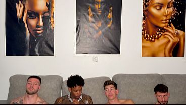 Interracial Gangbang: Double Penetration with a Horny Indian Slut