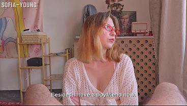 Russian Redhead Stepsis Gags on Cock While Her Boyfriend Listens on the Phone