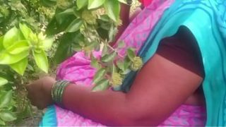 Village bhabhi getting wild under the open sky