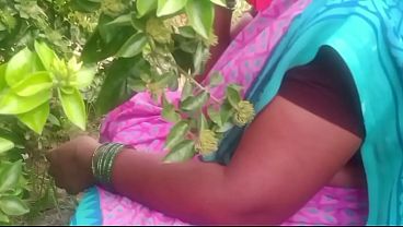 Village bhabhi getting wild under the open sky