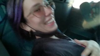 Public bus service: deep throat blowjob and raw fucking with hot creampie
