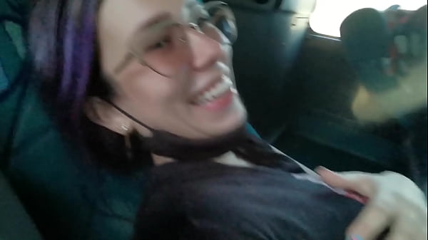 Public bus service: deep throat blowjob and raw fucking with hot creampie