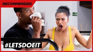 HORNYHOSTEL – Tina Fire & Jesus Reyes – Thick Ebony Latina With Massive Tits Gets Her Wet Pussy Pounded By BBC Panty Sniffer