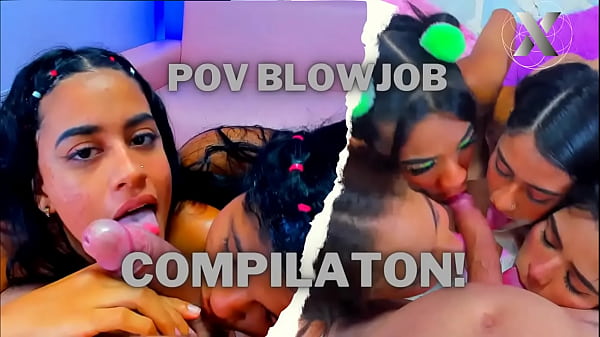 Amazing! Desperate sluts deep-throat huge cocks and fuck their own throats raw