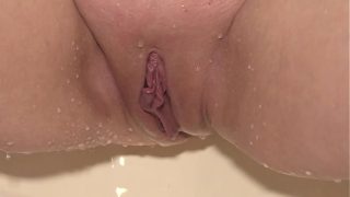 Close-up of a ripe, wet cunt being shaved smooth. Wet, dirty ASMR.