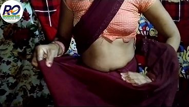 Desi Indian Bhabhi stripped bare, got her pussy pounded like a wild mare, her ass teased and fingered from behind, her hot Hindi saree ripped off, now totally naked and craving more