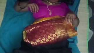 Indian Telugu bhabhi housewife getting fucked in a homemade video