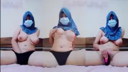 Jilboobs biru sange, jari mainin memek basah kencang.