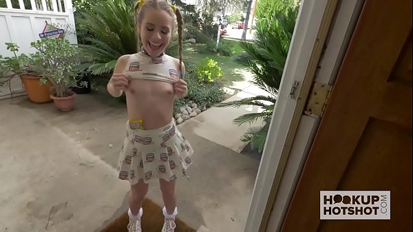 Petite little teen sneaks off to meet a random guy she found online