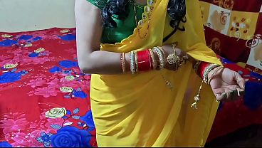 Cute Desi Indian wife gets stuffed tight with a thick cock right at home